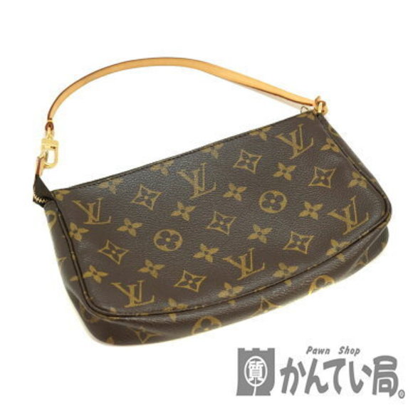 Louis Vuitton Monogram Canvas Pochette Accessoires Brown Bag Case - Picture 1 of 8